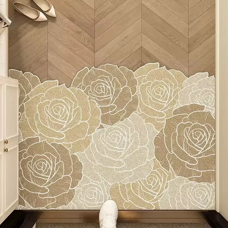 Non Slip Entrance Door Mat Free Cutting Decorative Foot Rug Perfect for Laundry Kitchen Guest Room Home Entrance Decor