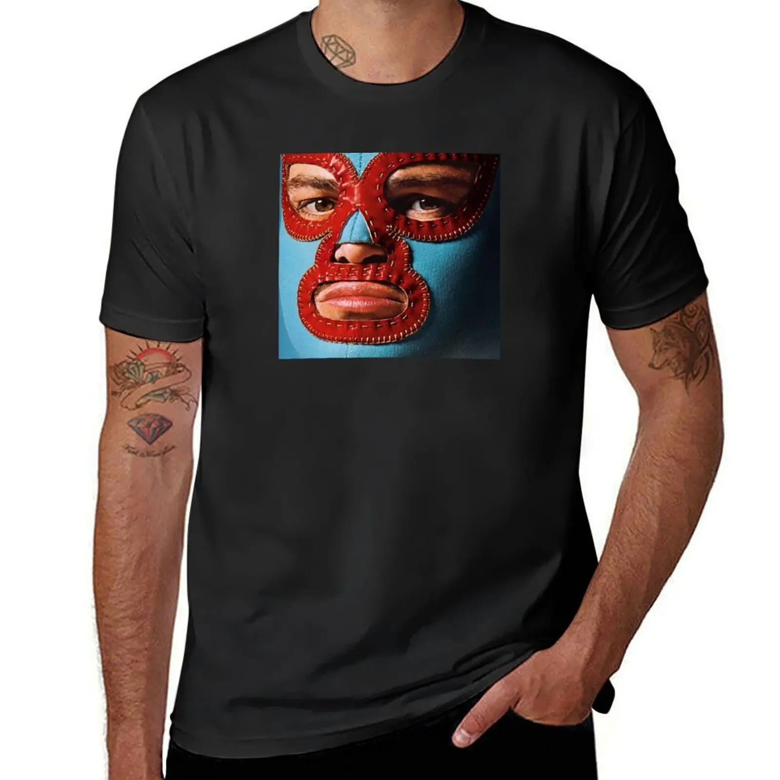 

Nacho Libre Luchador Mask Mexican Wrestling Lucha Libre T-Shirt cute tops anime clothes mens t shirt