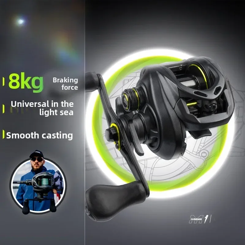 Carrete baitcasting Luya M1 – Bajo perfil con mango pistola - imagen 4