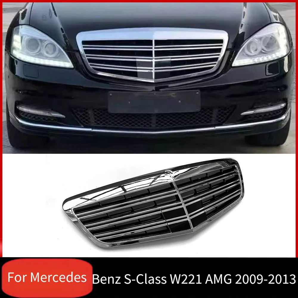 For Mercedes-Benz S-Class W221 AMG S350 S400 S450 S500 S550 S600 S65 2009-2013 Front Grille Grill Tuning Body Kit Accessories