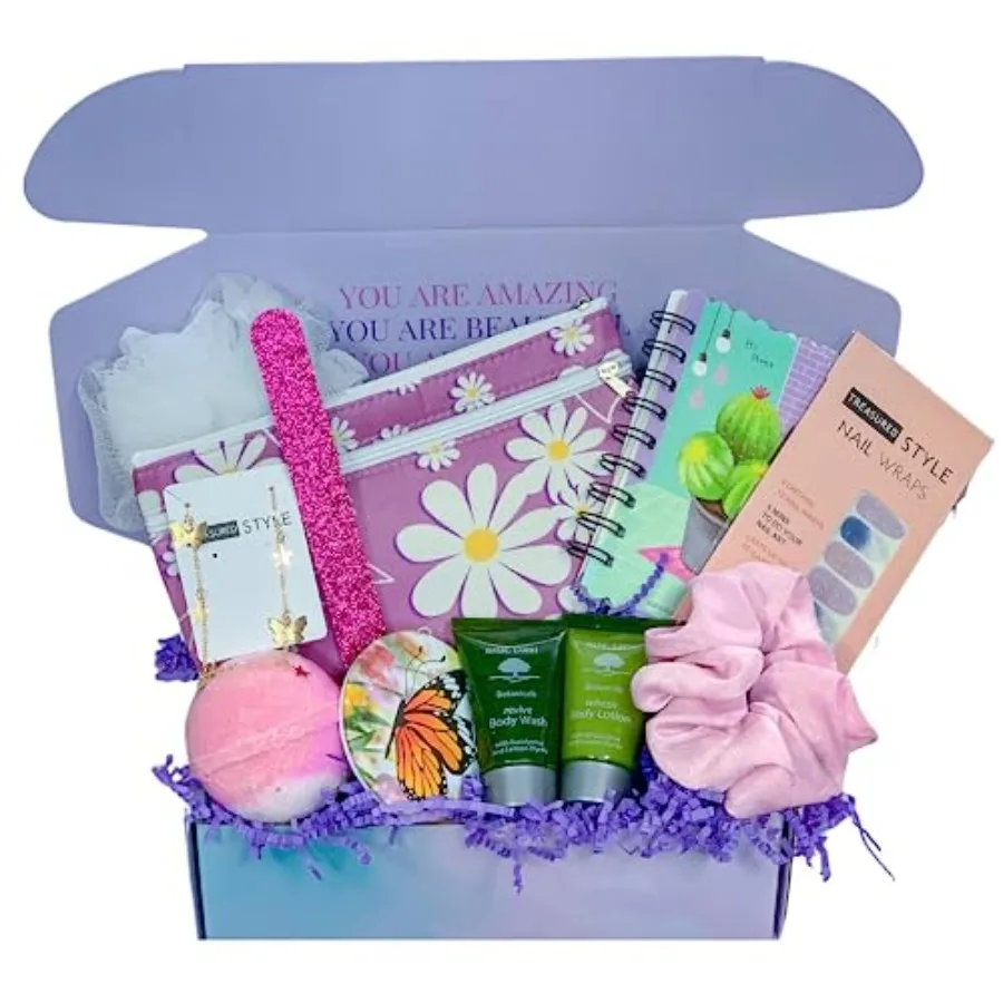 

Teen Girl Graduation Gift Box for Daughter Niece Granddaughter Trendy Tween and Teen Self Care Gift Set Jewelry Beauty Fun Bund