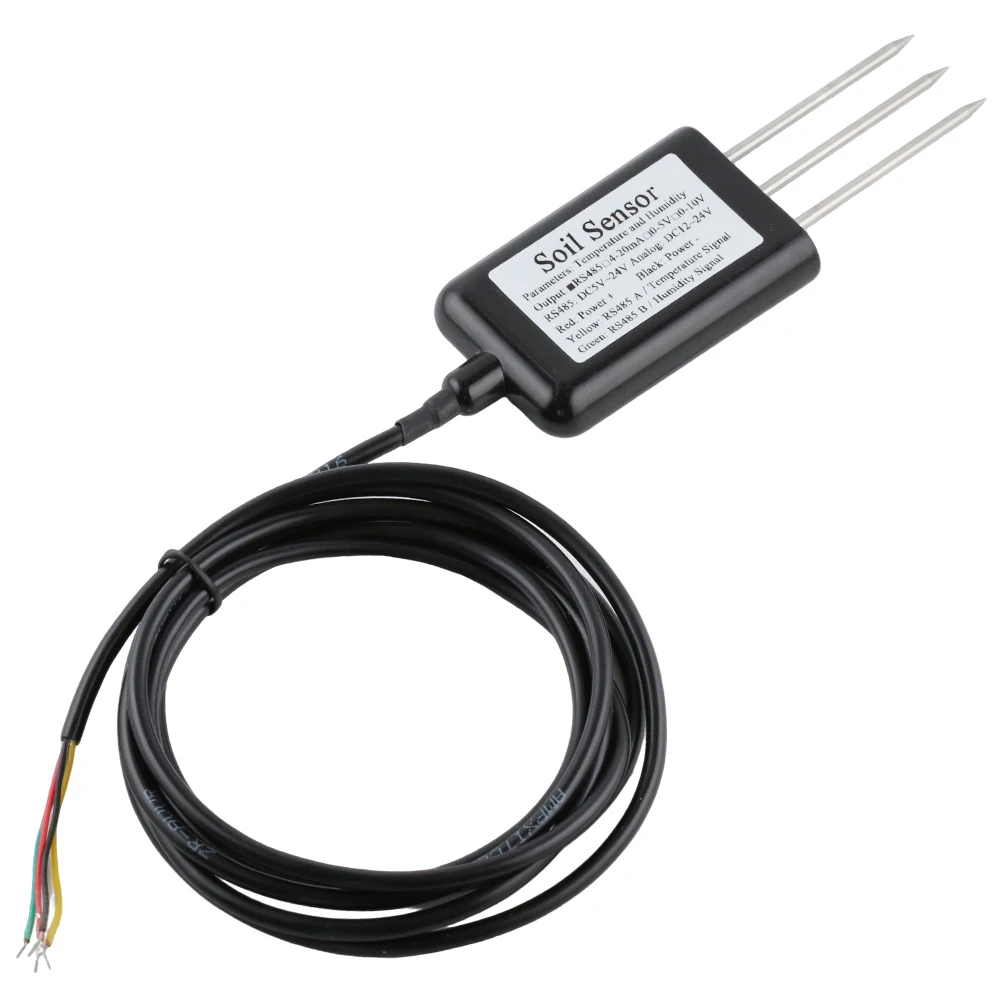 Capteur de température et d'humidité du sol OEM 2M 5M 10M 12M, sonde, sortie RS485, détecteur d'humidité du sol, Protection IP68