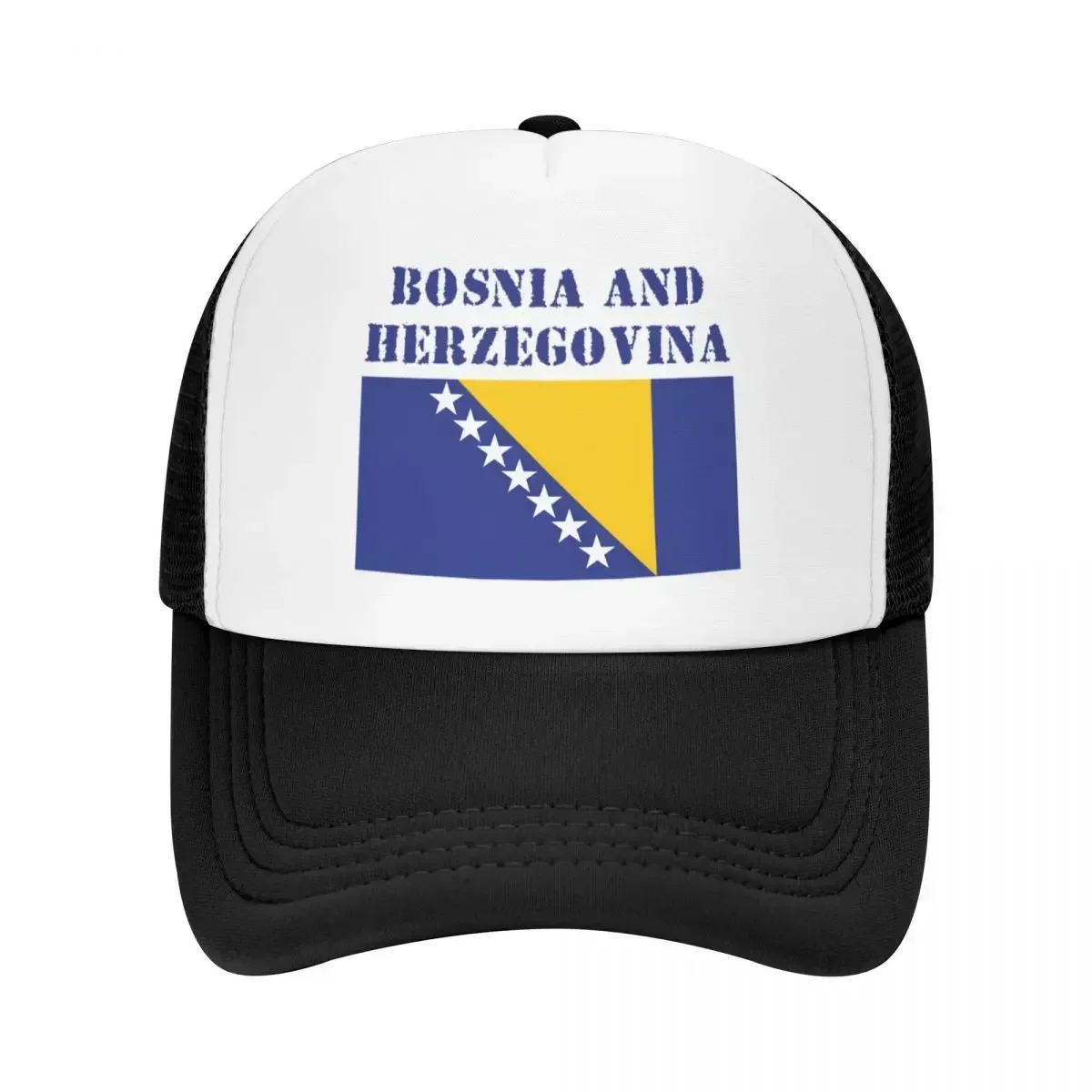 Casquette de camionneur unisexe classique personnalisée, drapeau de la bosnie et de l'herzégovine, casquette de Baseball réglable pour adultes, chapeau de papa Hip Hop pour hommes et femmes