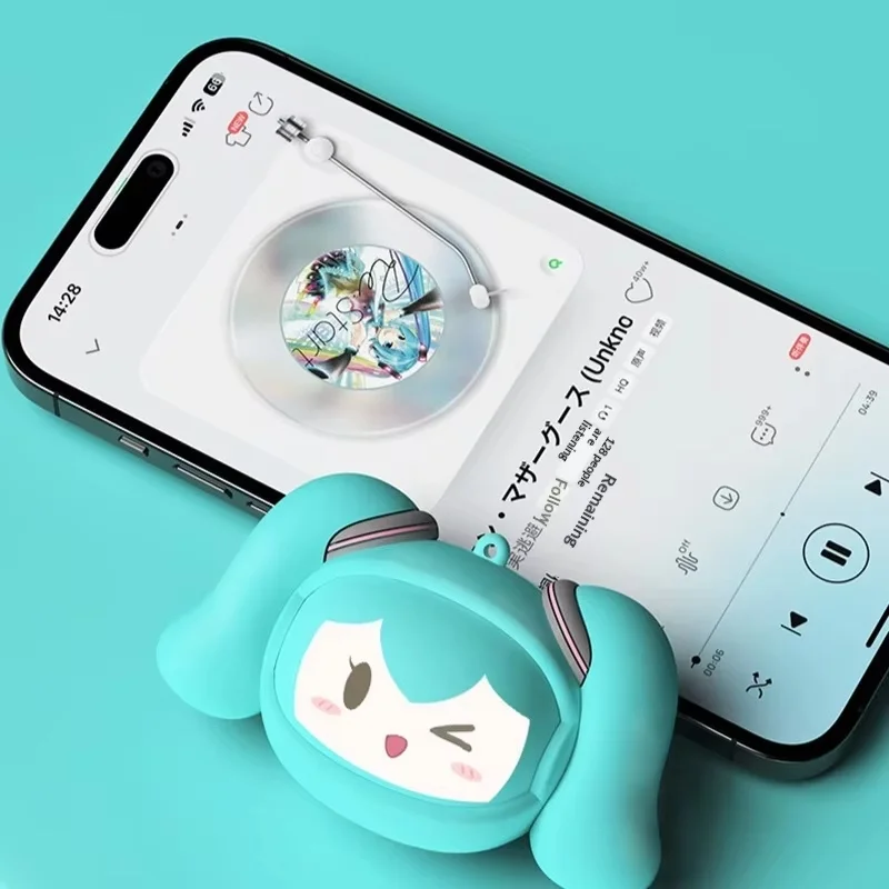 luxub-クリップオンbluetoothイヤホン-2026年新作-ビリビリ-初音ミク-フェイスチェンジング-ポータブル-日常使い-アニメファン向け