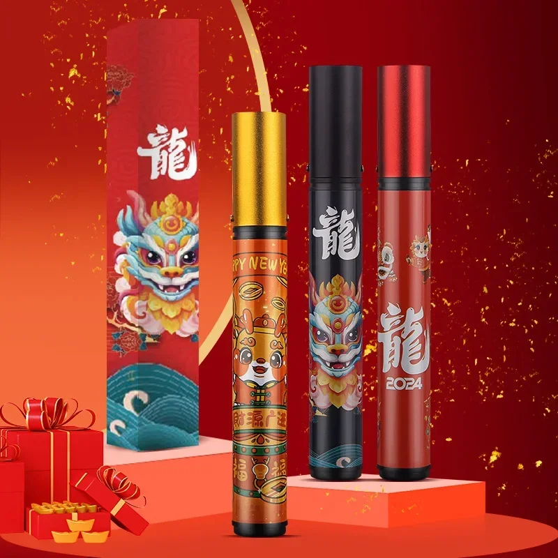 New Honest Year of The Dragon Painted Windproof Direct Jet Gas Lighter Cigar Special Airbrush Portable Outdoor Lighter