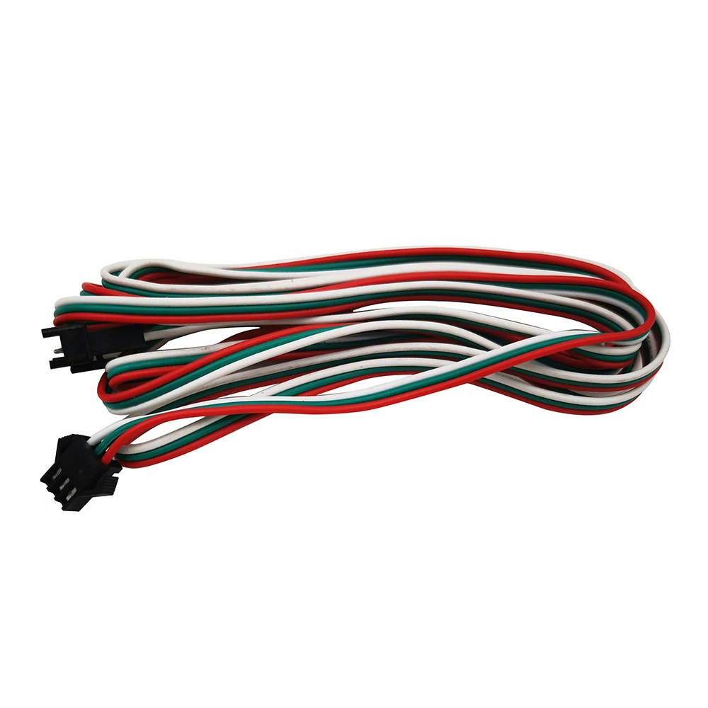 0.5m 1m 2m 5m 3Pin 4Pin SM JST Extension Cable 22AWG JST SM Plug Male to Female Wire Connector Cable for Led Light Driver CCTV