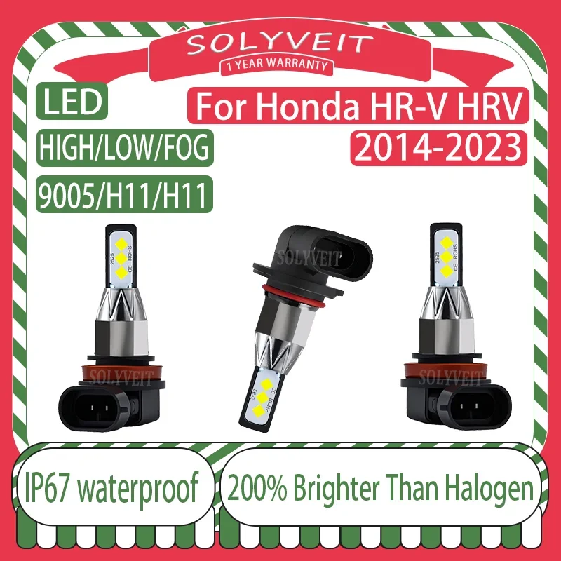 

durable Dustproof High Brightness 9005 H11 H11 LED Headlight foglight For Honda HR-V HRV 2014 2015 2016 2017 2018 2019 2020-2023