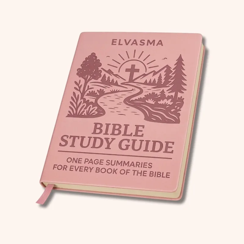 66-Page Bible Study Guide All 66 Books Summary Notebook Christian Faith Study Journal