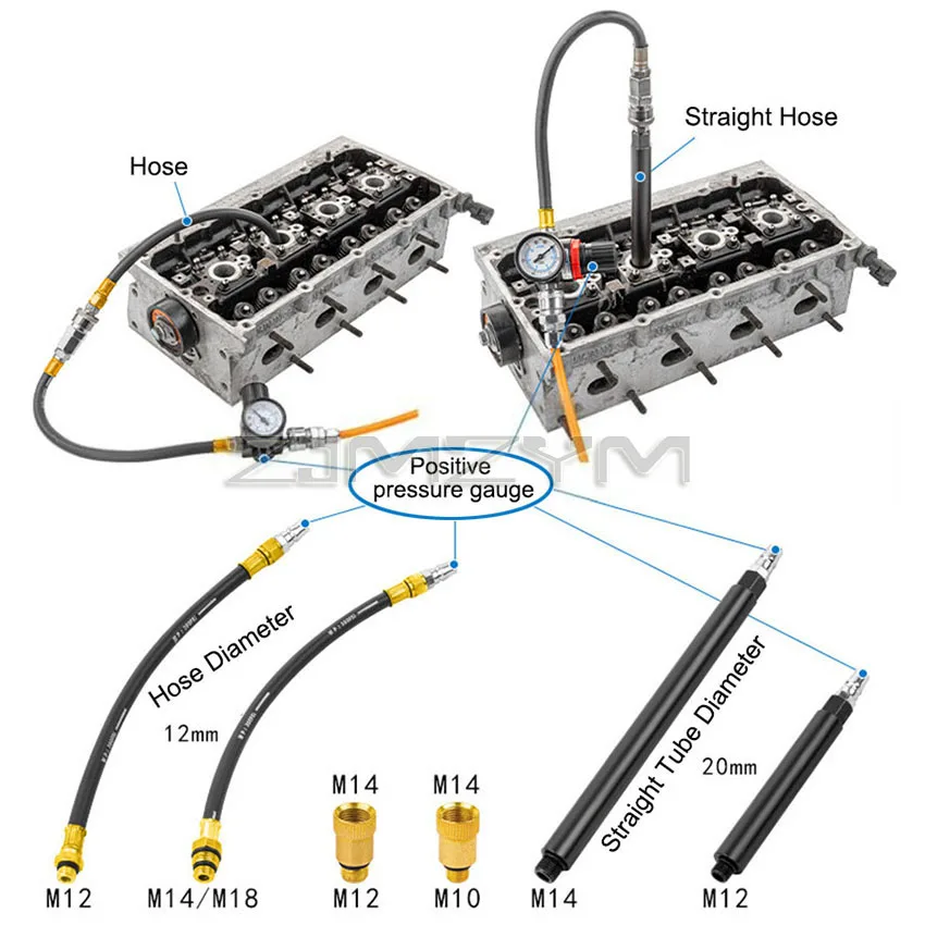 Cylinder Head Service Set Tool Kit Valve Spring Compressor Removal Installer Replacement valve oil seal tool