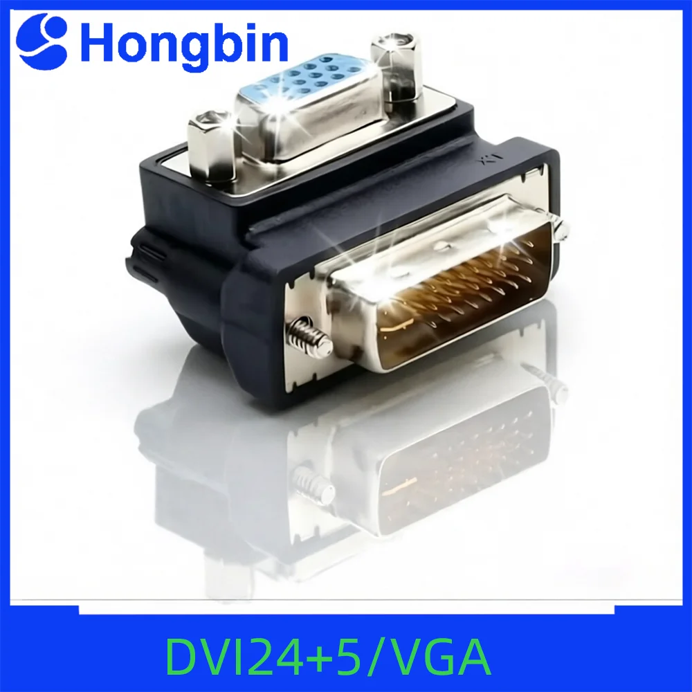 DVI 24 5 Male to VGA Female Adapter for Computer Graphics Card Monitor Video Interface Plug Converter