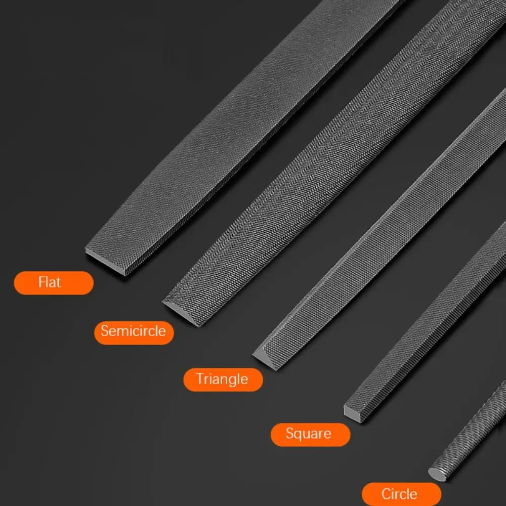 Steel Steel Files Flat/Semicircle/Circle/Triangle/Square 6/8 Inch Hand File Straightening Sharpening Wood Sharpener