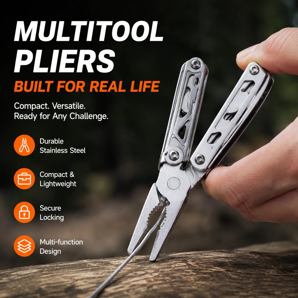 

F12 Small Warship Multifunctional Outdoor Tool Portable Folding Knife Car EDC Pliers