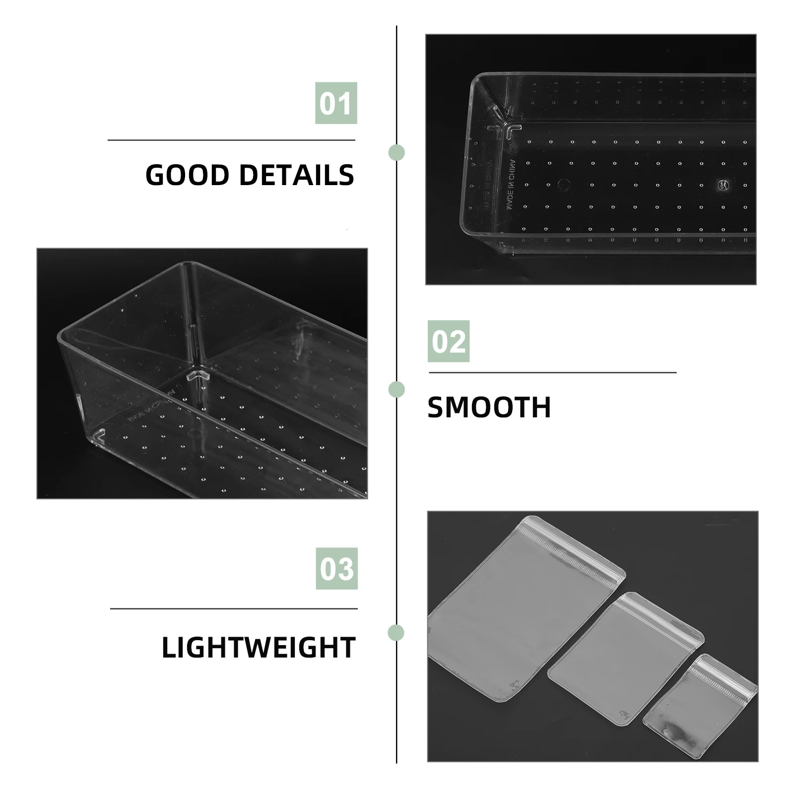 

Storage Box Anti-oxidation Jewelry Bag Travel Clear Transparent Pouches for Earrings