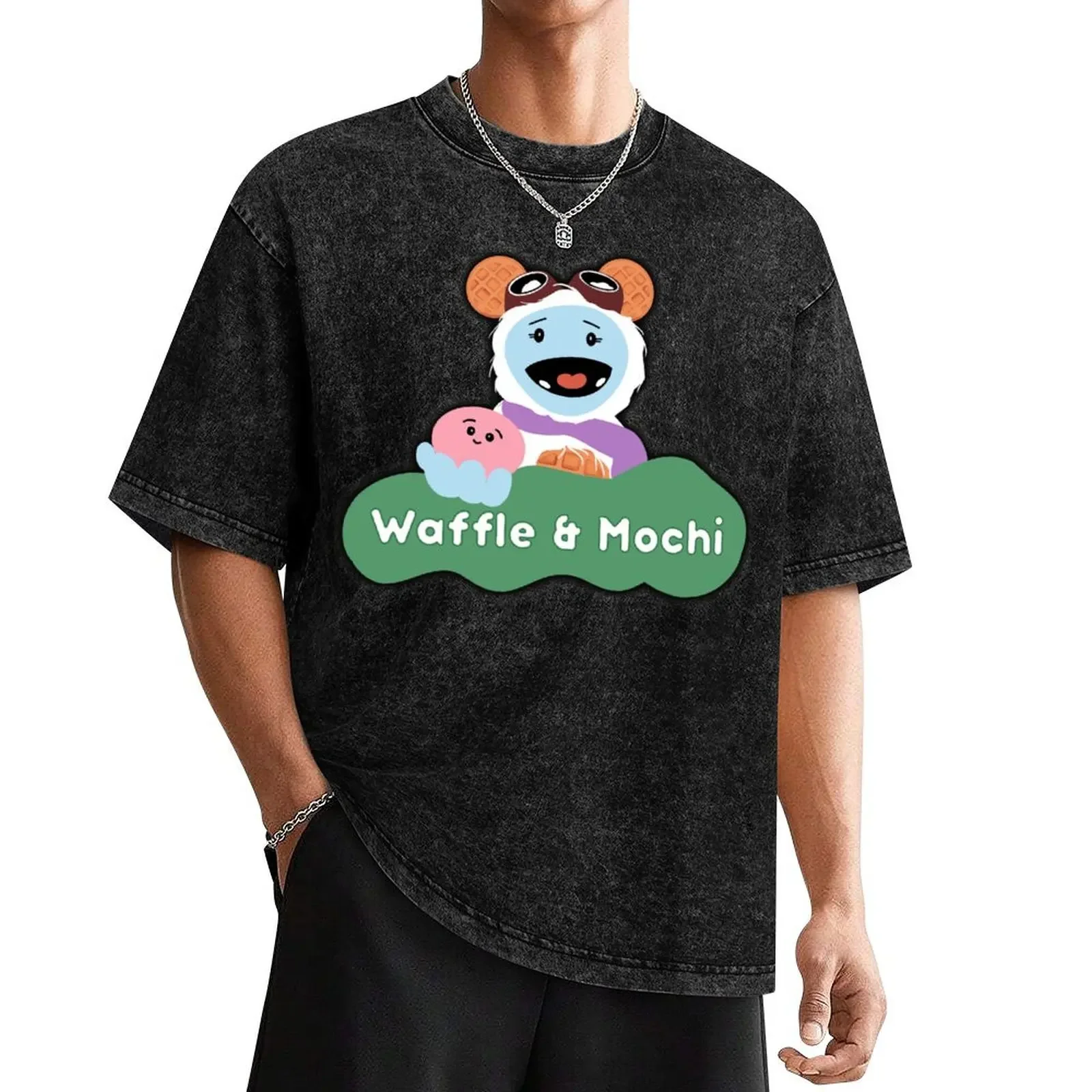 

Waffle & mochi , Waffle + mochi T-Shirt rapper graphic tees vintage anime shirt baggy shirts sweat shirts, men