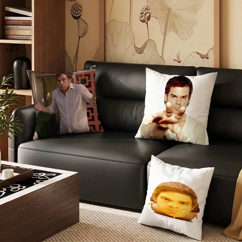 D-Dexter Morgan pillowcase casual style decoration, suitable for home decoration (excluding pillow core)