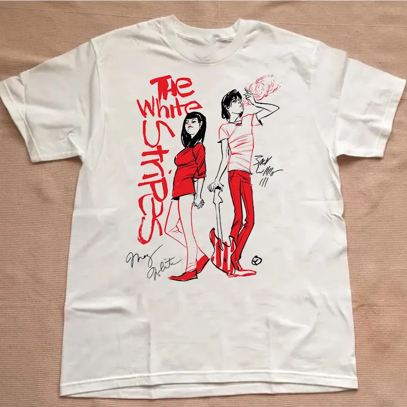 The White Stripes Band Signature Unisex T-Shirt All Size S To 5XL