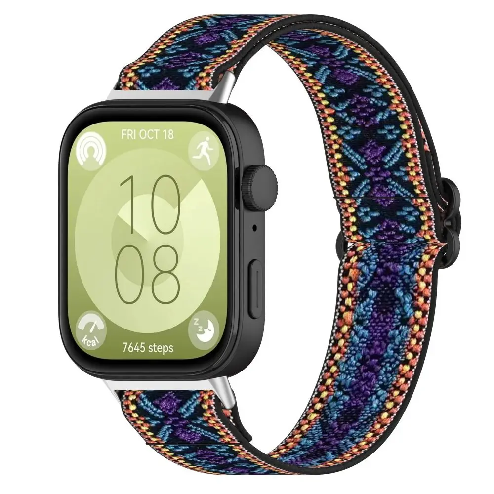 Correa elástica de nailon ajustable para reloj inteligente, pulsera de repuesto, accesorios de bucle cómodos para Huawei Watch Fit 3