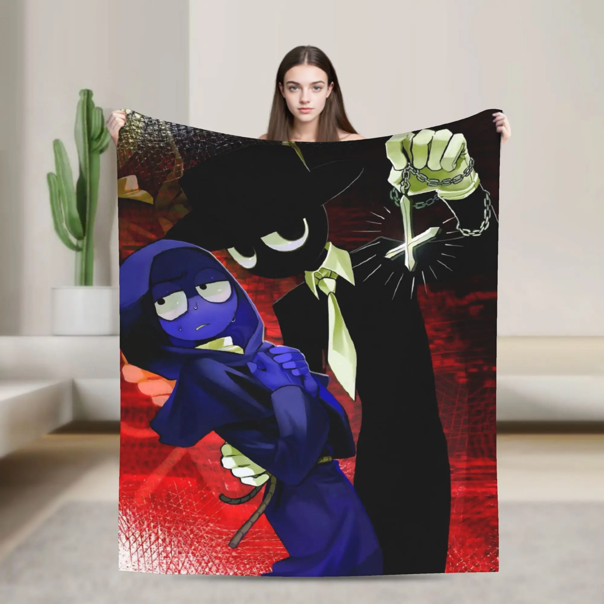 Sprunk Games Cartoon Flannel Blankets  Fashion Throw Blankets for Bed Sofa Couch 125*100cm Bedspreads