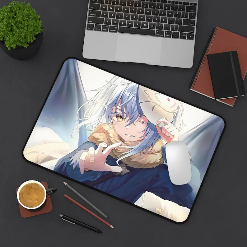 سجادة مكتب ريمورو تيمبيست | لوحة ماوس أنيمي سلايم | لوحة ماوس ألعاب كبيرة للمكتب من أوتاكو | هدية 2026 لمحبي الرسوم المتحركة والاعبين | المسيح #3