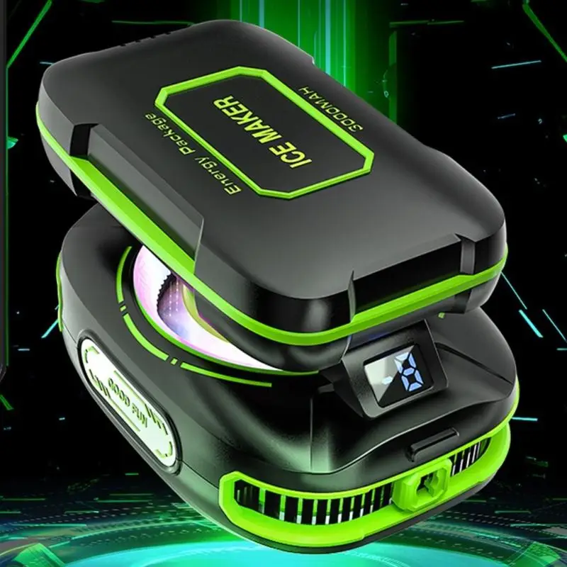 Semiconductor Radiator with LED Light 3 Gear Cooling Fan D2RC