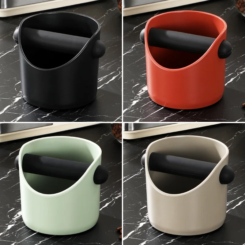 Coffee Knock Box, Anti-Slip Espresso Grounds Container with Beveled Edge, Barista Coffee Residue Dump Tool for Home Cafe