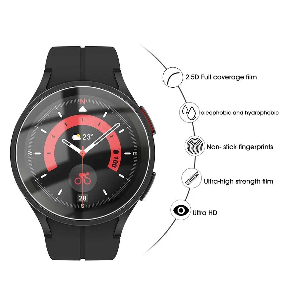 Tempered Glass for Samsung Galaxy Watch 4 5 6 40/44mm Classic 42/46mm Watch 3 41/45mm Anti Scrach Film HD Screen Protectors