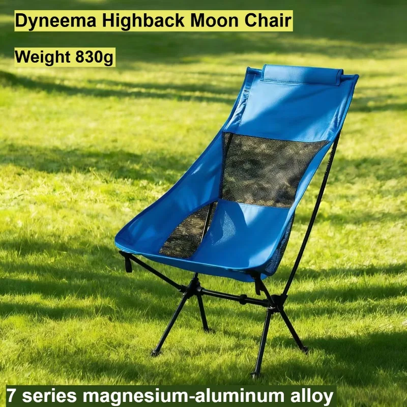 

Ультралегкое складное кресло-луна 830г Zero L с высокой спинкой, ткань Dyneema XGrip Plaid, алюминиевый сплав 7075, для кемпинга на открытом воздухе