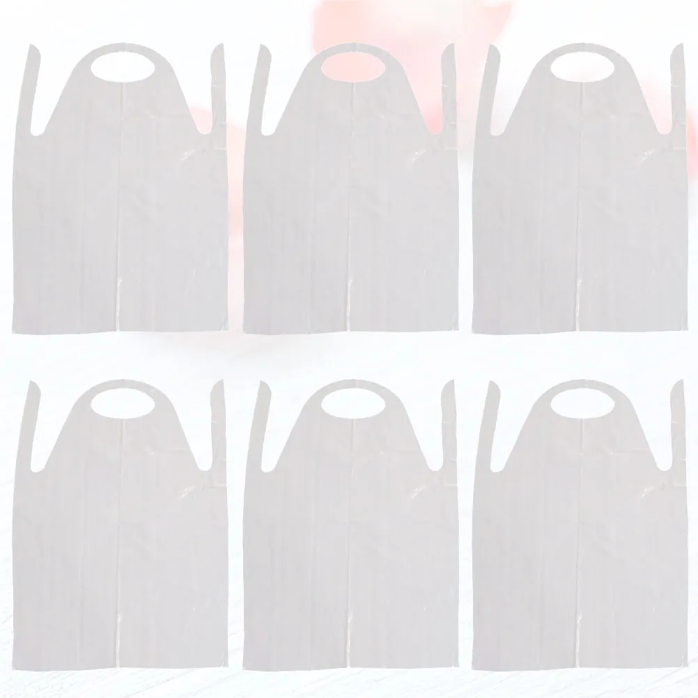 

12Pcs Thick Pe Plastic Sleeveless Cooking Apron Disposable Oil-Proof Apron for Home Restaurant Kitchen Housework