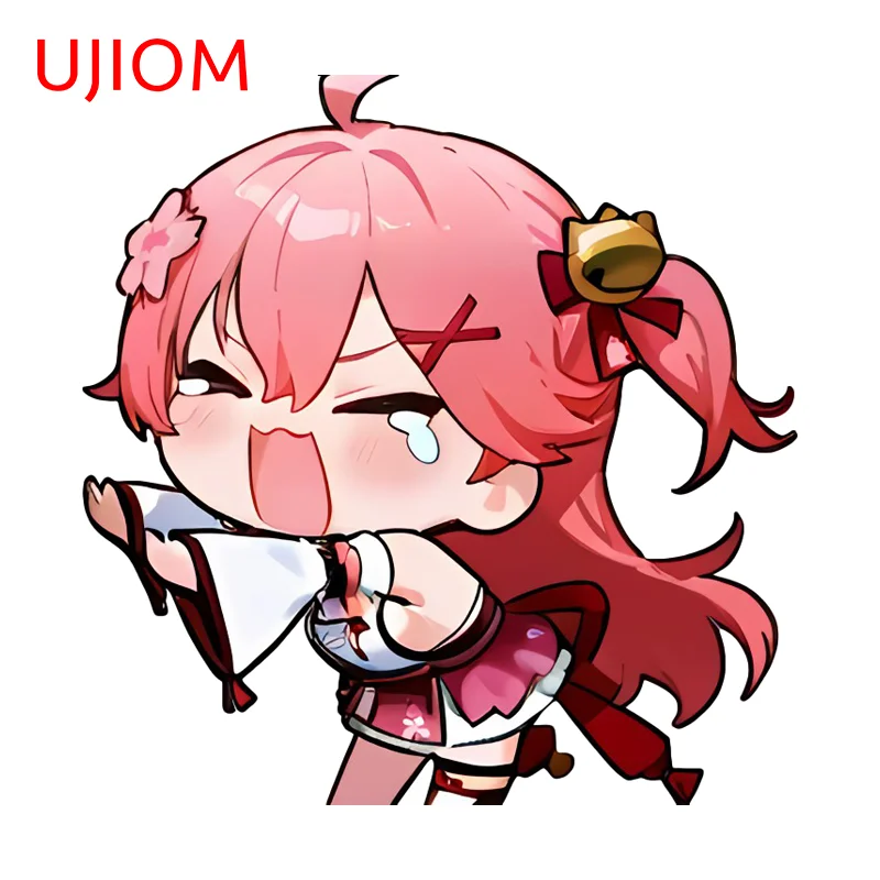 UJIOM Hololive Sakura Miko Cry Girl Wall Sticker Premium Design Ingenious Chic Scratch Proof Decal Adhesive Car Decoration