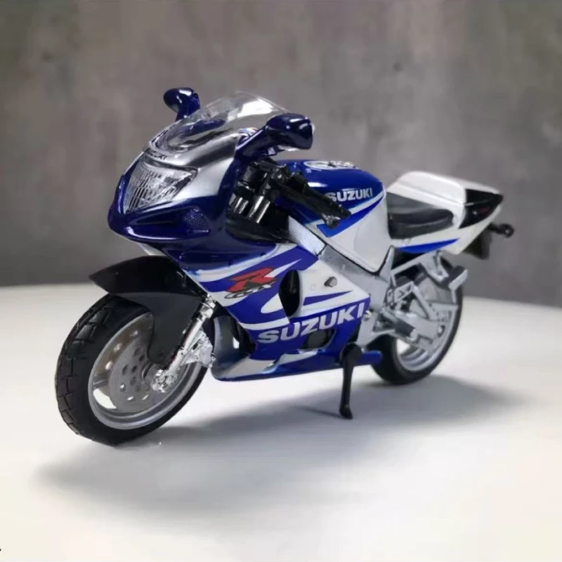 

WELLY 1:18 SUZUKI GSX-R750 Alloy Diecast Motorcycle Model Practical Shock Absorber Toys For Children Toys Collection B245