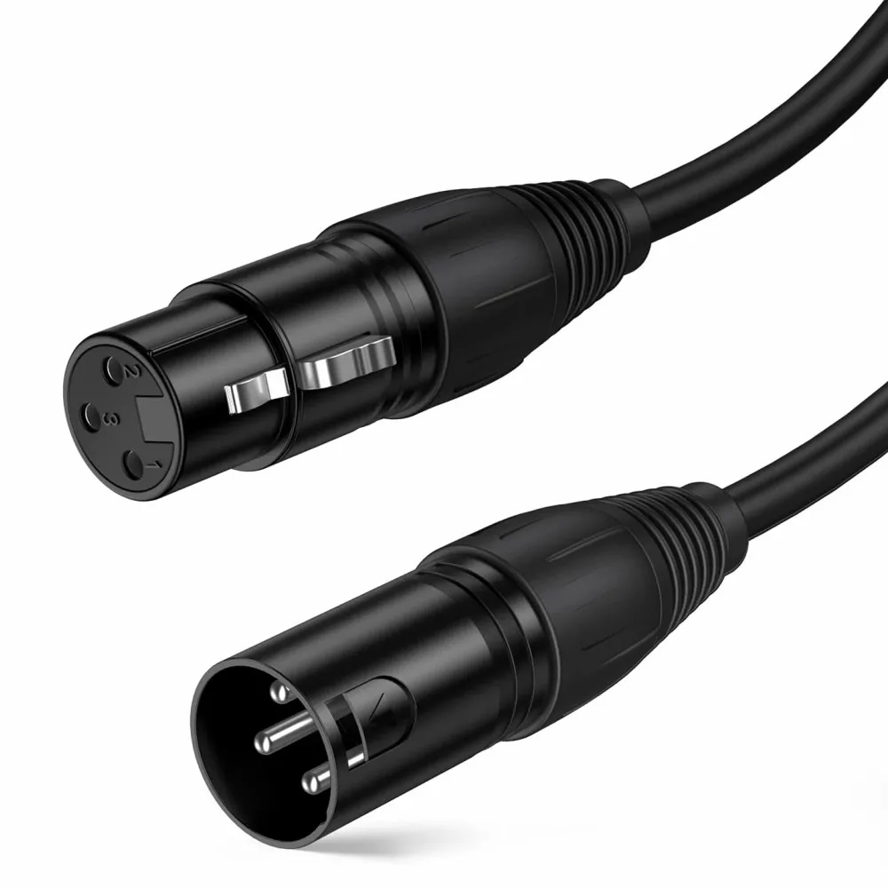 XLR Microphone Cable 3 Pin XLR Male to Female Audio Cord XLR Extension Cable For Microphone Mixer Amplifier