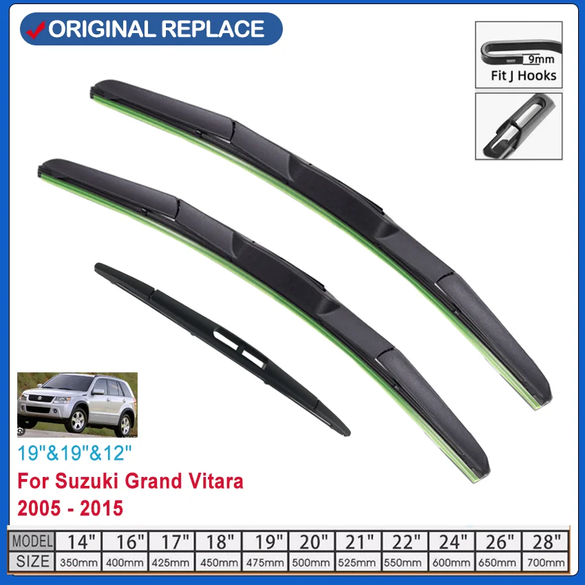 for Suzuki Grand Vitara 1998~2017 Front Windscreen Wipers Car Wiper Blades Car Accessories 2016 2015 2014 2013 2012 2011 2010