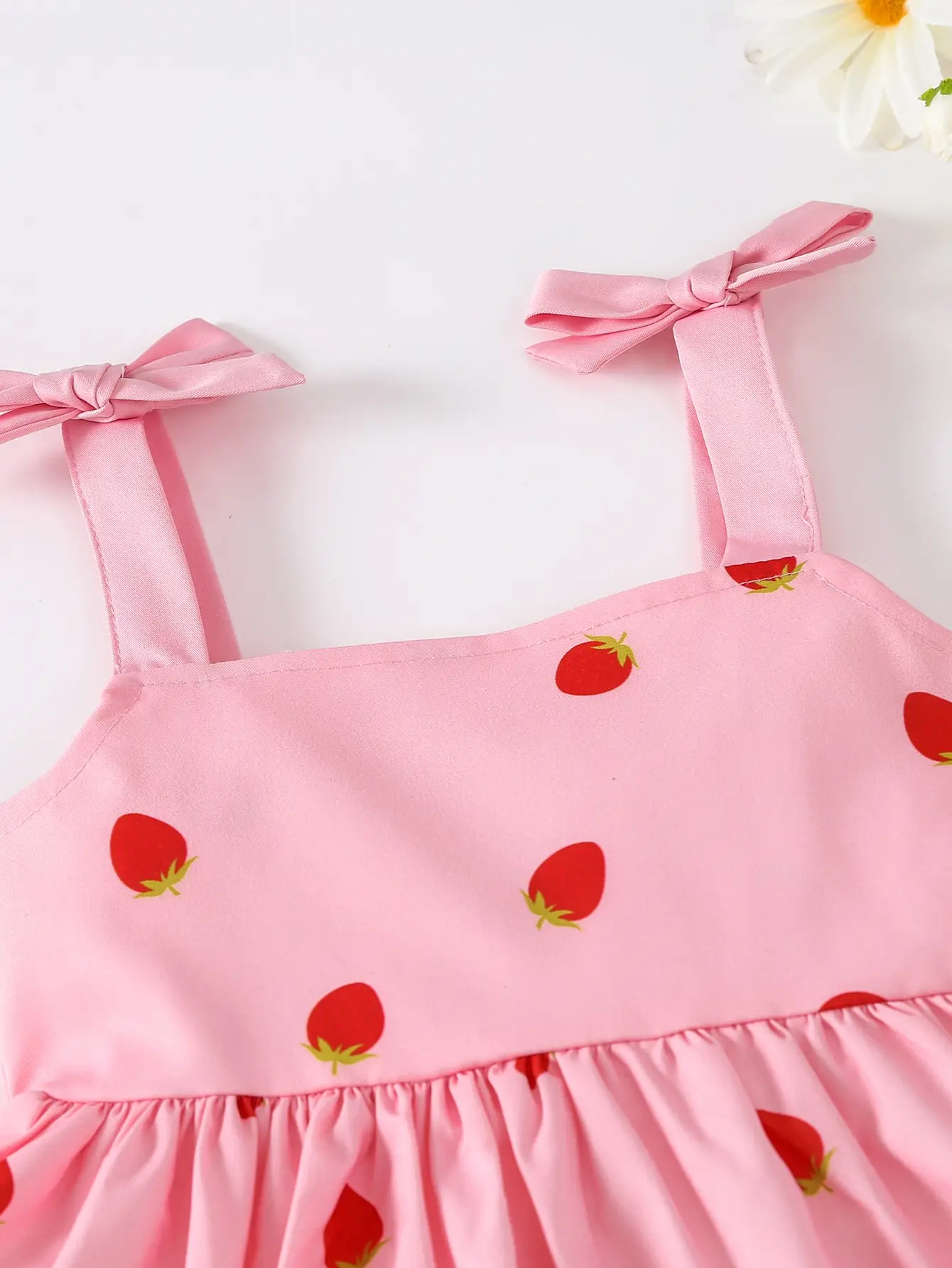 Summer Girls Fashion Casual Strawberry Print Dress