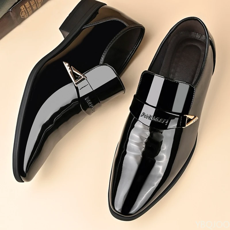 

2026 Large Size Fashionable Men's Office Formal Shoes Low Cut Daily Comfortable Pointed Multifunctional Men's Wedding Shoes
