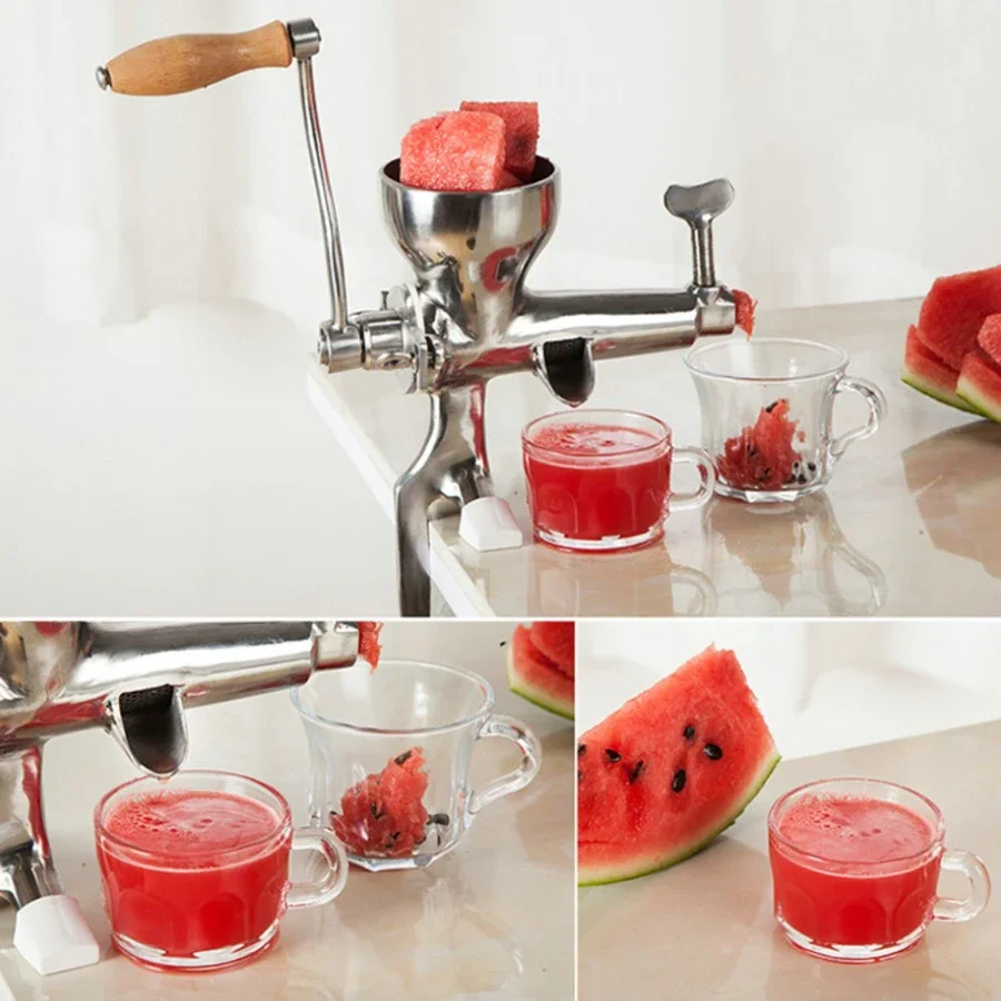 Stainless Steel Hand Juicer Wheat Grass Squeezer Fruit Vegetable Juice Extractor