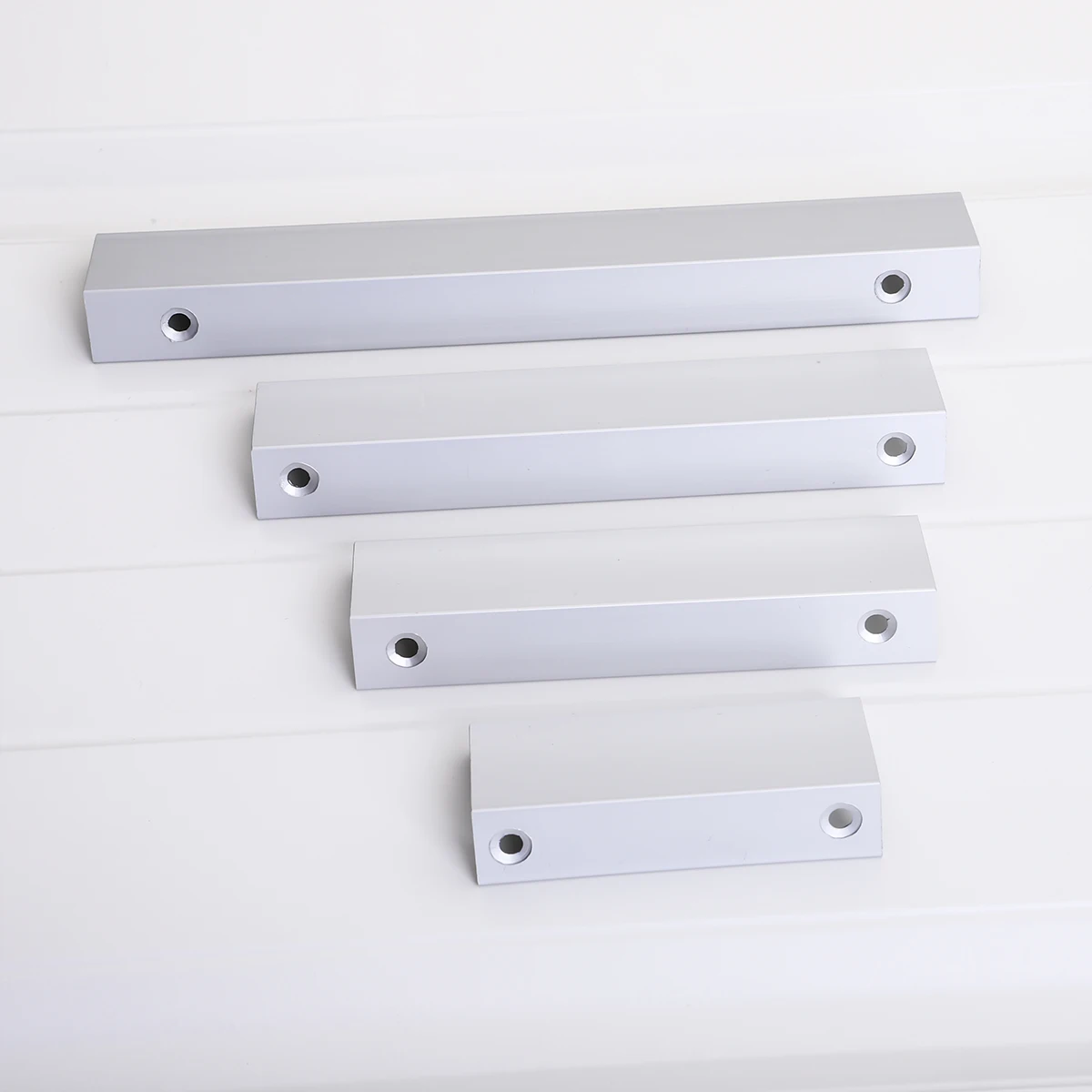 Black Silver Orange Gold Hidden Cabinet Handles Stainless steel  Kitchen Cupboard Pulls Drawer Knobs  Furniture Handle