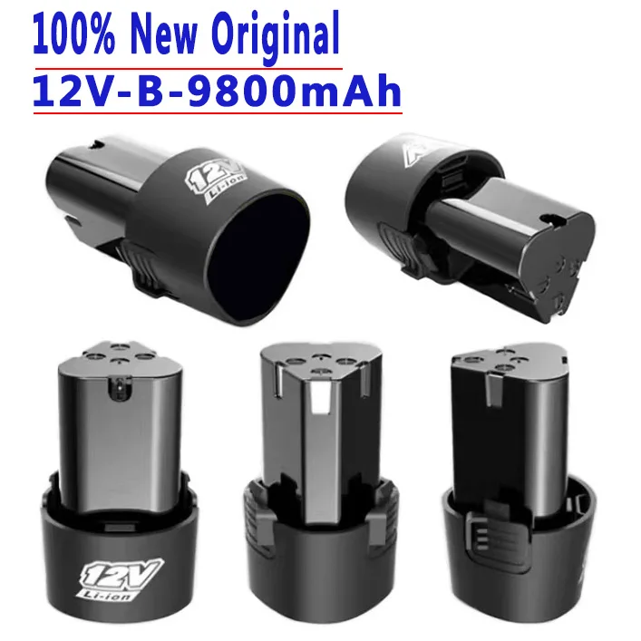 100% ใหม่ความจุสูง 12V 9800mAh แบตเตอรี่ชาร์จสากลสําหรับเครื่องมือไฟฟ้าไขควงไฟฟ้า 12V 6800mAh