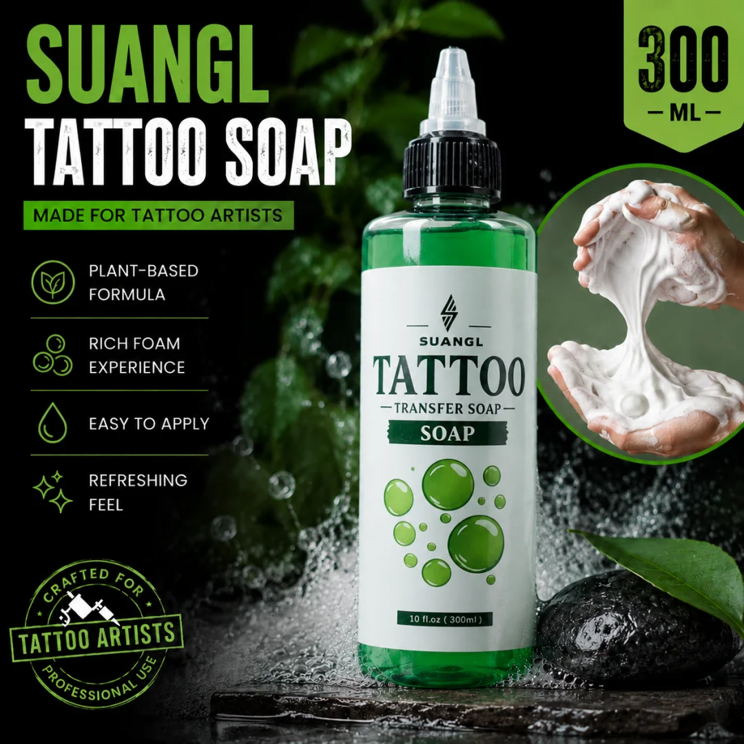 Tattoo Green Soap and Blue Soap Super Concentrated Cleanser for Piercing Tattoo Studios Artists Beginners Supplies