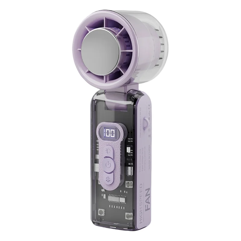 B08B-Портативный вентилятор Полупроводниковый холодильный высокоскоростной вентилятор Перезаряжаемый ручной уличный турбовентилятор Кондиционер