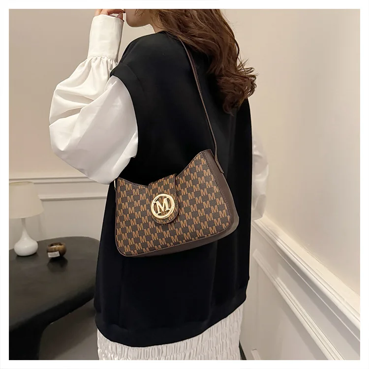 

Fall Winter Color Block Bag Elegant Shoulder Purse for Women Vintage Top Handle Tote Niche Crossbody Bag Retro Day-to-Night Bag​