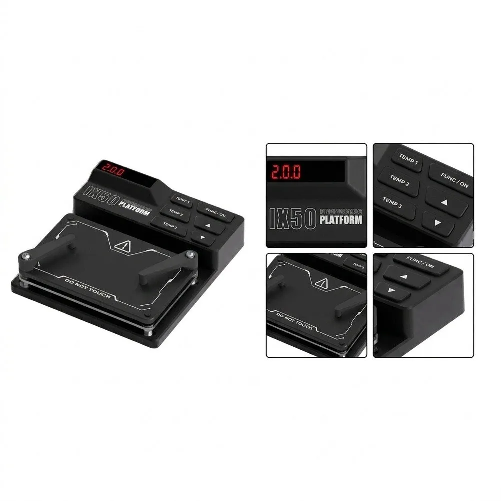 IX50 Heating For Platform for Electronics Repair with 40 to 260C Adjustable 62W Power 110-240V Dual Voltage Support