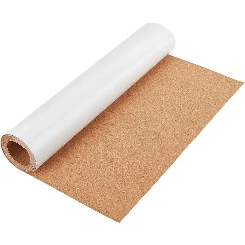 78x16 Inch Self-Adhesive Cork Roll 1mm Thick Backed Cork Boards Mat Strong Self-Adhesive Corkboard for Wall Furnitures