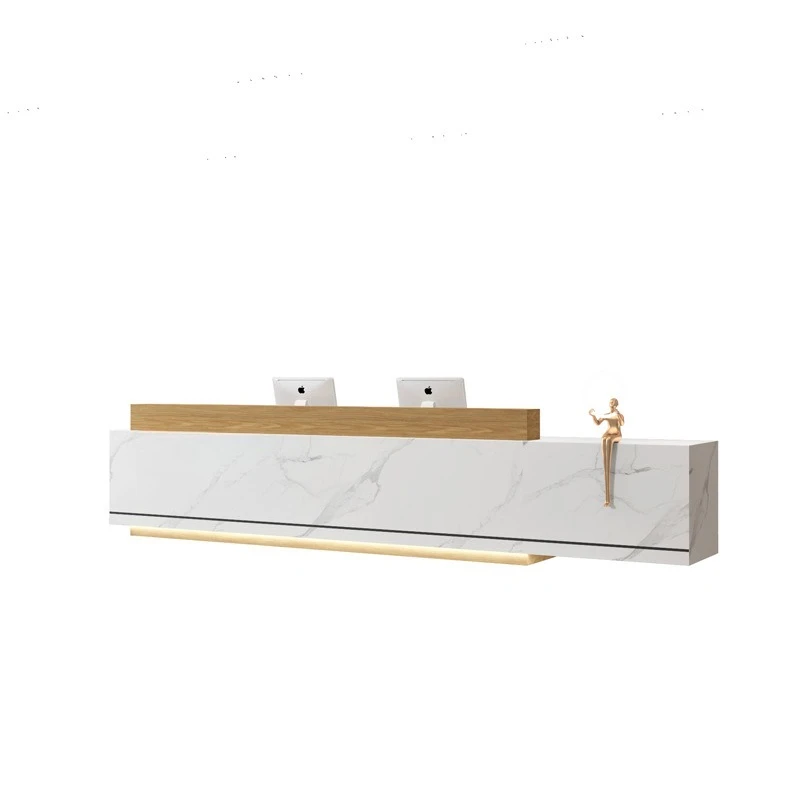 Simple Modern Painting Property Office Work Company Hotel Lobby Bar Cabinet Front Desk Reception checkout page