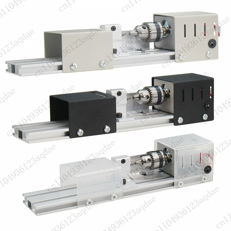 Mini Wood Lathe Machine DIY Woodworking Miniature Buddha Pearl Lathe Grinding Polishing Beads Wood Drill Rotary Tool 12-24VDC