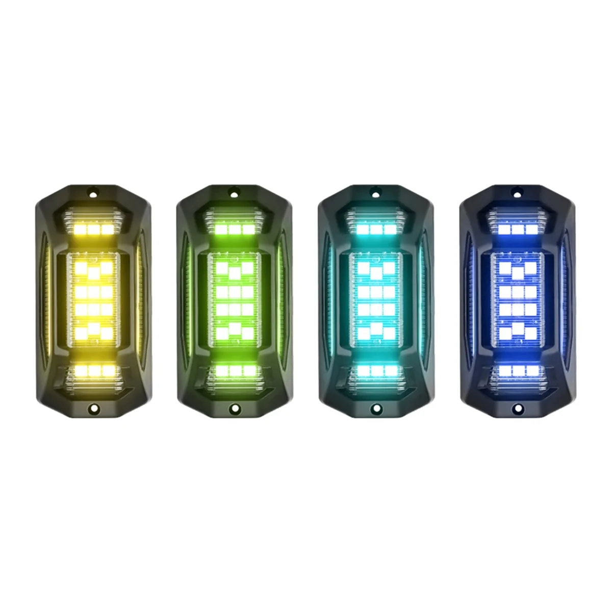 4 Pods Rock Lights for Trucks, RGB Underglow LED Lights for Cars APP Control Music Mode Multicolor Underglow Lights