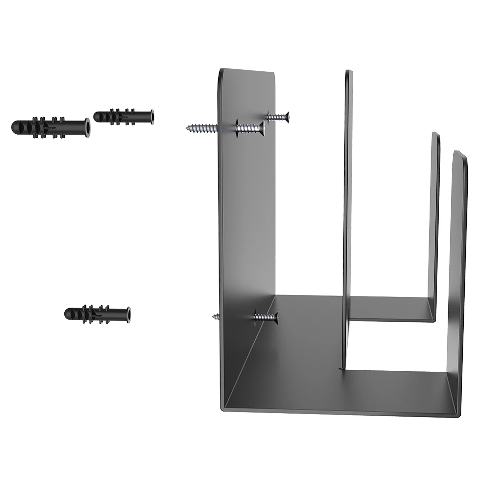 Uniwersalny uchwyt metalowy z podwójną warstwą, do montażu na biurku, przy łóżku, jako organizer na laptopa, tablet, klawiaturę, do montażu na ścianie lub jako półka.