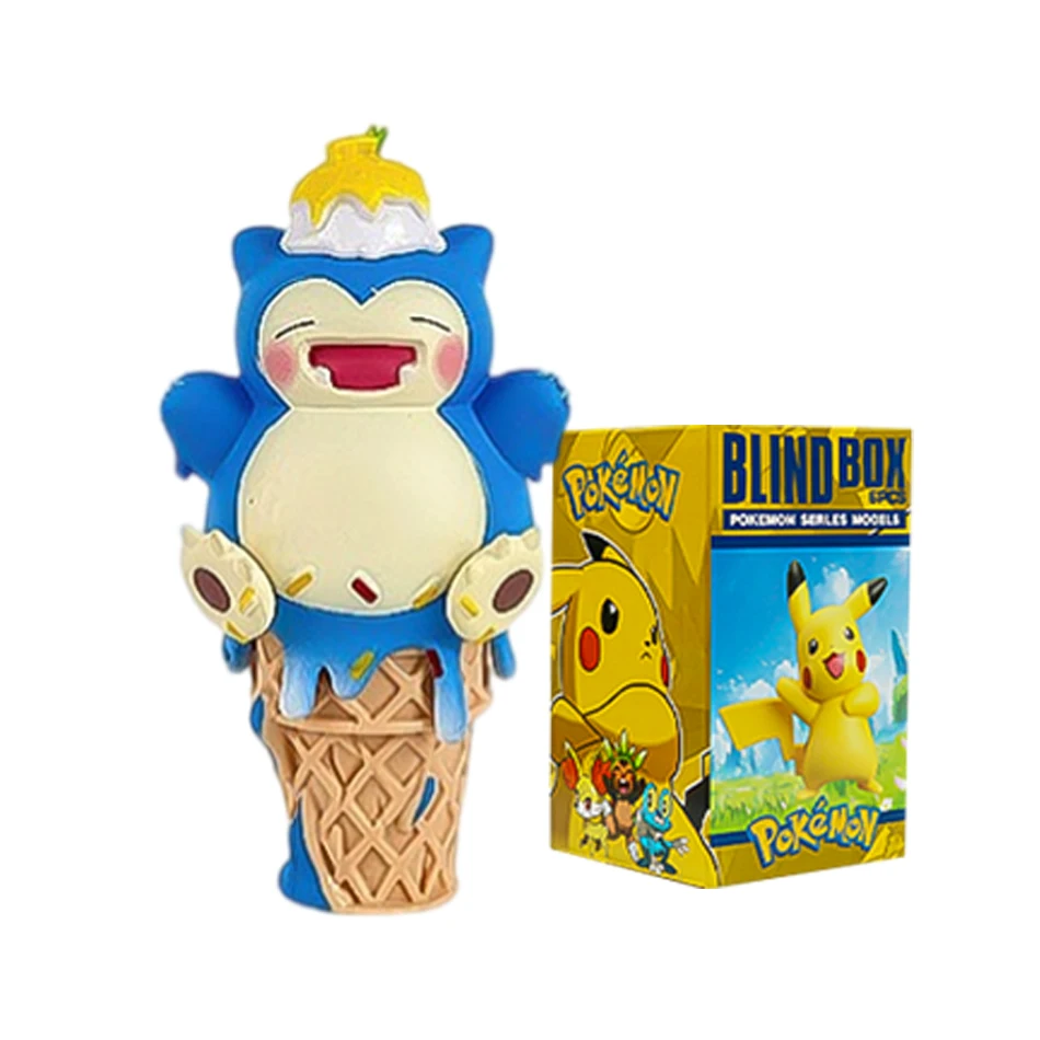 Pokemon Eiscreme Pikachu Snorlax Psyduck Gengar Anime-Figur Blindbox-Spielzeug Tischdekoration Weihnachts- und Geburtstagsgeschenke – Detail 7