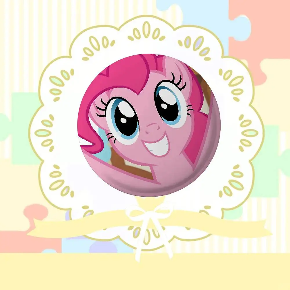 P-Pinkie P-PieS شارات لطيفة شارة بروش معدني لحقيبة الملابس قبعة ديكور مجوهرات اكسسوارات هدايا