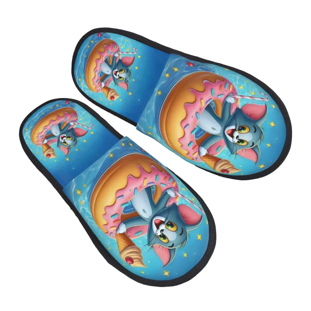 

Мягкие домашние тапочки из пены с эффектом памяти на заказ, женские милые удобные теплые нескользящие тапочки в стиле аниме