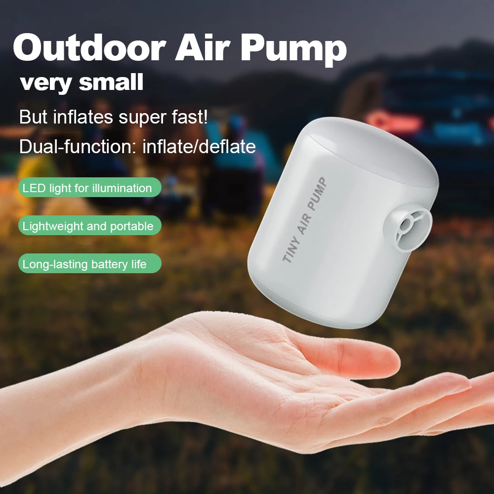 Wireless Electric Air Pump Dual-Function Inflator/Deflator Pump Outdoor Camping Air Mattresses Swim Rings Multi-Purpose Air Pump